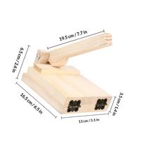 1Pcs Dough Presser Wooden Creative Dumpling Wrapper Mold Kitchen Gadget Dumpling Making Tool Household Dough Pressing Mold Easy šviesiai ruda spalva