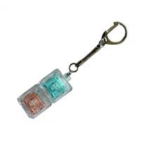 Easing Stress Keyboard Toy Keyboard Fidget Toy 2-In-1 Stress Easing Button Clicker Finger Decompression Keychain For Focus