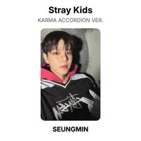 Stray Kids KARMA AKORDEONO VERSIJA. Oficiali nuotraukų kortelė LEE KNOW 02 brown