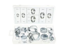 Geko Žarnų spaustukų rinkinys G02812, 16-40mm, 16mm - 8 vnt, 22mm - 6 vnt, 25mm - 4 vnt, 28mm - 2 vnt, 35mm - 2 vnt, 40mm - 4 vnt
