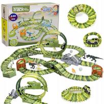Lenktas lenktynių trasa vaikams + Orbital Paradise + 324 dalys + dinozaurai