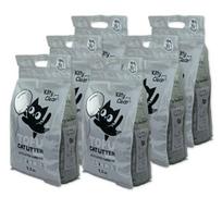 KittyClean tofu kraikas katėms su aktyvuota anglimi 6 × 2,5 kg (pilna dėžė)