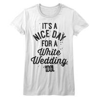Billy Idol Nice Day White Junior Women's T-Shirt 3XL