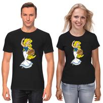 Asterix and obelix, Famous Characters Figure, Short Sleeve White-Black Men's / Women's T-Shirt H516 S