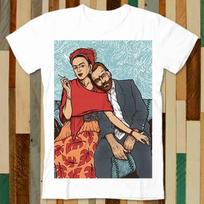 Frida Kahlo Vincent Van Gogh T Shirt Adult Unisex Men Women Retro Design Tee Vintage Top A4948 XL