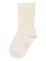 Minipop - Mpopmorse Bamboo Sock - Kojinės - Kreminė spalva