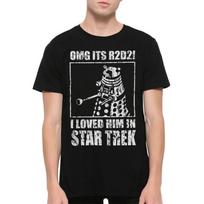 O M G Tai R2D2 Juokingi Geek Marškinėliai, Vyriški ir Moteriški Dydžiai (DOW-00081) L black