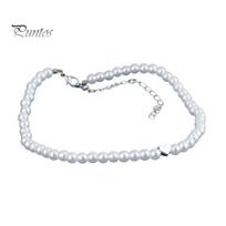 Skin Whitening Necklace Dainty Faux Pearl Choker, Elegant Beaded with Golden Heart, Neckline Jewelry White Choker for Women Date Party Daily sidabras
