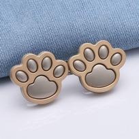 Mygtukai Užsegimai Cat Claw Jean Fit Suveržiamos sagtys Cinko Cinko lydinys Katės letenė Susukama Grandinė Sagės Unisex Silver-B