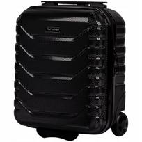 Mini rankinio bagažo lagaminas Wings crake 16", juodas