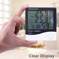 Mini Digital LCD Indoor Thermometer Hygrometer Temperature for Home Office Greenhouse Incubator  Electronic Temperature Meter (White,±1℃&-10℃~50℃ (14°F~122°F)) balta