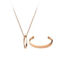 Daniel Wellington Light luxury rose gold texture alloy bracelet men and women same style couple model N396C001 auksas