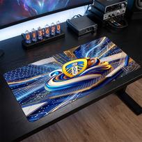 Leeds United Football Print Large Mouse Pad, Anti-Slip Extended Gaming Desk Mat for Office Home 30cmx60cm（11.8x23.6inch）