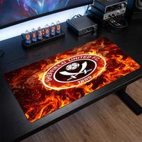 Sheffield United Football Print Large Mouse Pad, Anti-Slip Extended Gaming Desk Mat for Office Home 30cmx60cm（11.8x23.6inch）