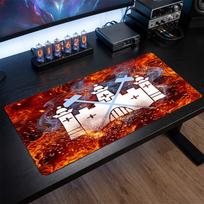 West Ham United Football Print Large Mouse Pad, Anti-Slip Extended Gaming Desk Mat for Office Home 30cmx60cm（11.8x23.6inch）
