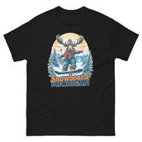 Snowboard Michigan Moose USA Snowboarding Animal T-Shirt XL