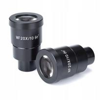 Okuliarai WF20X/10 – Platus matymo laukas 10 mm, Didinimas 20x, Skersmuo 30 mm, Stiklinė optika