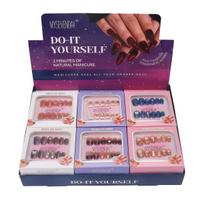 Medium Press on Nails Solid Glossy Cream Beige Full Cover False Nails Reusable Acrylic Nails for Beauty 290g
