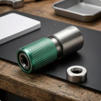 Hex Socket Adapter Knurled Grip SelfLocking Drill RapidEngage Chuck Converter 12 3-8