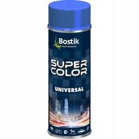 Bostik Super Color Universal Spray Farba Ciemny Niebieski Mat 400Ml