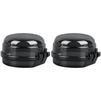 Kūdikio saugos orkaitės užraktas Dangtelis Dujinės viryklės rankenėlių dangteliai Namų virtuvės jungiklio apsaugos įrankis Kūdikio vaiko apsaugai 2PCS juoda