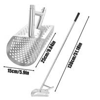 Beach Sifter Telescopic Handle Shovel Soil Sieve and Scoop for Digging Fast Sifting Screening of Rock Dirt Compost Gravel