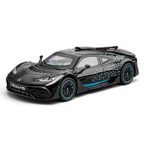 1/24 Mercedes Benz AMG ONE Racing Alloy Diecast Car Model Sound & Light Computer Host DIY Ornaments Fashion Gift for Friend Boy juoda
