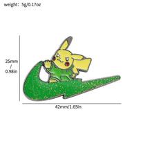 Pokémon Pikachu Fire Dragon Metal Badge Brooch Pokémon Clothing Bag Decorative Versatile