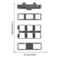 Taktinis baterijų laikymo dėžutės priedas Modulinis įdėklas Baterijų organizatorius Baterijų laikiklis AAA 18650 18350 CR123A baterijoms gray
