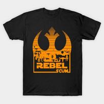 Men Black Print T-shirt Rebel Scum No-Cut Transfer Paper Print Cotton Tshirt 3XL juoda