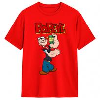 Harajuku marškinėliai vasarai Popeye jūreivis Hipsteriški marškinėliai 100% medvilnės marškinėliai vyrams Estetiški trumpomis rankovėmis viršutiniai drabužiai S