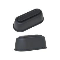 Bagažo kojelių pamušalo keitimas Plastikiniai bagažo nageliai Lagamino priedai Bagažo apatiniai šoniniai atraminiai kojelės 1 pora 1 black