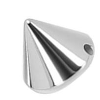 200 Pcs Spike Cone Studs 8x8mm Plastic Punk Style Spike Studs Cone Rivets for Jackets Shoes Bags Belts Silver sidabras