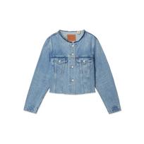 Levi's Women's Cropped Raw Edge Denim Jacket Blue 001C1-0000 S