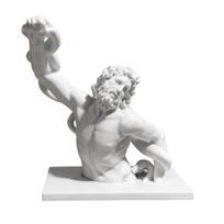 3D Printed Laocoon Bust Sculpture Stable Base Greek Mythology Ornament Ancient Greek Artistic Collectible Figurine Decor for Entrance Living Room balta