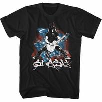 Slash Guns N Roses Splash Black Suaugusiųjų Marškinėliai M