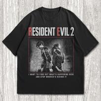 RESIDENT EVIL 2 REMAKE Unisex T-Shirt, Leon Kennedy Shirt 3XL