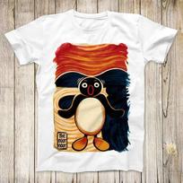 Noot Noot Madafakas Pingu Penguin Scream Funny Top Tee Best Cute Gift Men Women Unisex Retro Style T-Shirt 3172 XL