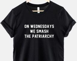 Feminist Shirt - Girl Power Tee Smash The Patriarchy Slogan, Empowerment Message, Unisex Fit, Soft Cotton S