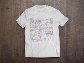 Mathematics Formula Equation Math Nerd / Heavyweight cotton unisex T shirt with print tee top 3XL