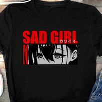 Sad Girl Anime Shirt, Silent Voice Manga Shirt, Koe No Katachi, Anime Eyes Shirt, Nishimiya, Japanese Aesthetic, Kawaii Anime Girl Tee 4XL