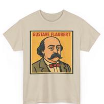 Gustave Flaubert Comic T-Shirt: Retro French Novelist Graphic Tee 4XL