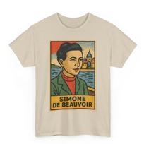 Simone de Beauvoir T-Shirt: Retro Comic Feminist Icon Tee S