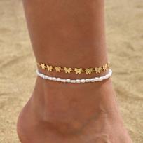 Bohemia Sparkling Crystal Chain Anklet New Trendy Foot Leg Tiny Chain Ankle Bracelet for Women Girl Barefoot Sandal Jewelry