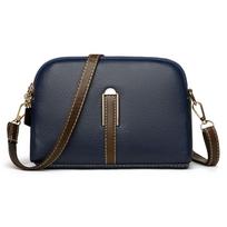 Elegant PU Leather Crossbody Bag with Adjustable Strap and Front Clasp for Daily and Office Use chaki