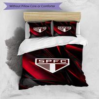 Spfc Team Crest Design Printed Pattern Duvet Cover Set – includes 1 duvet cover and 2 matching pillowcases Bedroom decor Christmas gifts 135cm*200cm
