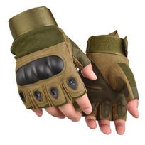 Puspirščio vyriškos pirštinės lauko karinės taktinės pirštinės sportinis šaudymas medžioklė Airsoft motociklų dviračių pirštinės M armijos žalia spalva