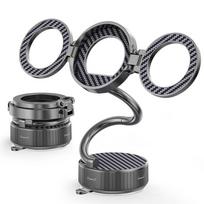 Adjustable Double Suction Cup Magnetic Phone Holder with Rotating Telescopic Arm juoda