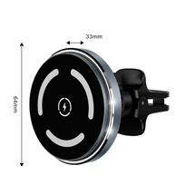 15W MagSafe Magnetic Fast Wireless Car Charger & Phone Holder for Air Vent Navigation pilka