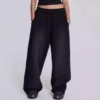 VIONA Baggy Wide Leg Sweatpants Oversized Elastic Waist Fleece Athletic Pants Fashion Joggers Streetwear S juoda